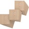 Ekena Millwork 11 3/4W x 11 3/4H x 1/4T Wood Hobby Boards, Red Oak, 25PK HBW12X12X250DRO - alternate 1